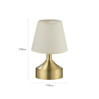 Lampe de bureau sans fil rechargeable en aluminium en gros, éclairage d'ambiance, télécommande, décoration élégante pour hôtel