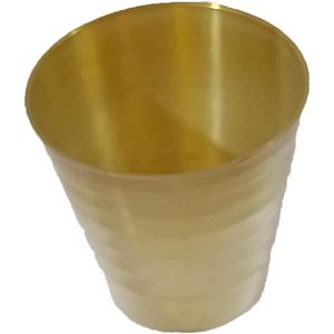 PARIJAT HANDICRAFT Mini verre à liqueur classique en métal en laiton massif Verres à cocktail/vin faits à la main Capacité de 2 onces - Product Image 1