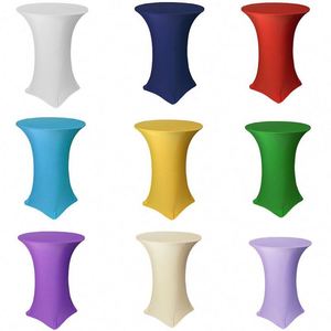 Nappe extensible en spandex de haute qualité, couleur unie, pour hôtel, banquet, mariage - Vente chaude - Product Image 5