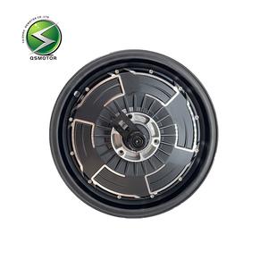 Motor Sepeda Listrik QSMOTOR 12-Inch V4 3000W 48-96V Brushless DC Magnet Permanen Tahan Air Efisiensi IE4 Rem Cakram - Product Image 5