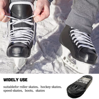 Lacets de hockey en polyester ciré sur mesure, fabrication en usine, acceptation de l'emballage personnalisé, commande en gros