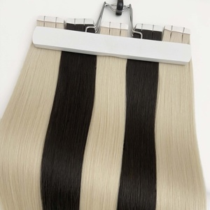 Extensiones de Cabello Adhesivas 2025: Cabello Ruso con Cutícula Alineada, Extensiones de Cabello Adhesivas al por Mayor, Cabello Humano Virgen Natural Invisible - Product Image 4