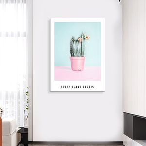 Vente en gros de peinture de <span class=keywords><strong>cactus</strong></span> Art mural Plante Peinture sur toile imprimée pour décoration murale - Product Image 3
