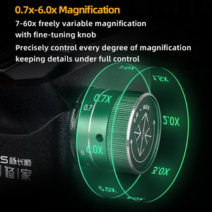 Ycs 7060x Ultra Hd Trinoculaire Microscoop Met Grote Basis 7-60x Zoom Voor Mobiele Telefoon Moederbord Chip Pcb Lasreparatie Tool - Product Image 4