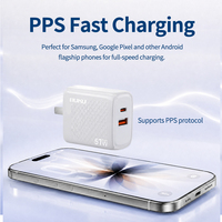 Chargeur de téléphone USB C compact OEM 30W, adaptateur de charge rapide PD3.0 QC, chargeur mural USB 27W pour la maison, les voyages et le bureau