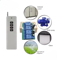 Penjualan AC220V 10A 4CH pengendali jarak jauh nirkabel saklar modul penerima Relay dan 4 saluran RF433MHz pengendali jarak jauh transmisi