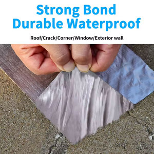 Ruban adhésif imperméable résistant aux hautes températures, <span class=keywords><strong>en</strong></span> aluminium épais avec butyl, pour la réparation des fissures des murs, des piscines, des toits et des conduits, auto-scellant - Product Image 2