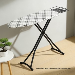 Table à repasser pliable électrique haut de gamme professionnelle en métal moderne pour la maison avec support et tabouret - Product Image 1