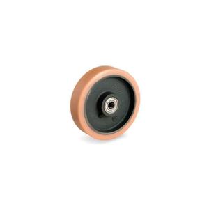 TELLURE ROTA - 632164 Ruedas de poliuretano Vulkollan, centro de hierro fundido - ancho de rueda 50 mm, ø 160 mm (2 unidades) - Product Image 2
