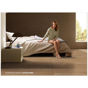 French Wood Brown Glazed Porcelain Tiles Wooden Design 60x120cm Decorative Floor <b>Wall</b> Tile Premium - Product Image 5