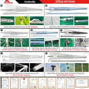 FEAMONT, venta al por mayor, sombrillas anti-UV coloridas, sombrilla de sol personalizada, sombrilla de playa para exteriores para playa - Product Image 4
