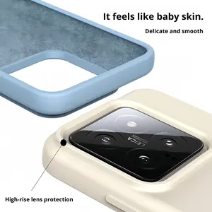 Silicone liquide couleur unie étanche Anti-chute coque de téléphone pour Xiaomi 17/15/14U/Redmi K70 couverture de téléphone de couleur unie - Product Image 4