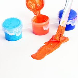 <span class=keywords><strong>Pintura</strong></span> acrílica con pincel para niños, <span class=keywords><strong>pintura</strong></span> acrílica líquida lavable no tóxica, 5ml, 6 colores - Product Image 4