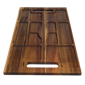 Bandeja <span class=keywords><strong>de</strong></span> <span class=keywords><strong>Madera</strong></span> Hecha a Mano Personalizada con Grabado, Tabla <span class=keywords><strong>de</strong></span> Quesos <span class=keywords><strong>y</strong></span> Charcutería <span class=keywords><strong>de</strong></span> <span class=keywords><strong>Madera</strong></span> <span class=keywords><strong>de</strong></span> Acacia para Desayuno, Almuerzo <span class=keywords><strong>y</strong></span> Cena - Product Image 3