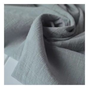 Tela de Mezcla de Algodón y Lino de Buena Calidad en Rollo, Lote al por Mayor, Tela Tejida de Mezcla de Algodón y Lino de Fábrica, Color Sólido - Product Image 5