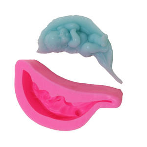 3D sommeil <span class=keywords><strong>ange</strong></span> Silicone bougie moule gâteau mignon aromathérapie mignon bébé savon moule bricolage Fondant chocolat moules - Product Image 5