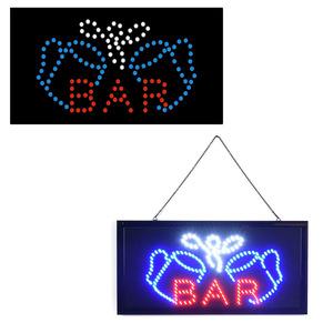 Enseignes LED lumineuses pour entreprises avec installation suspendue pour vitrines, hôtels, magasins, bars - Product Image 5