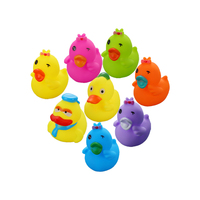Canard en caoutchouc personnalisé de 5 cm, jouet de bain couineur, couleurs assorties en vrac, flottant, vente en gros, promotionnel, pour bébés et enfants