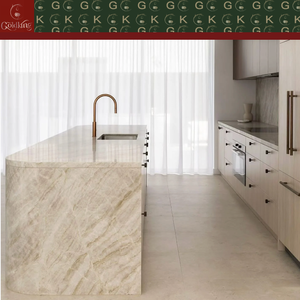 Isola da <span class=keywords><strong>Cucina</strong></span> in Marmo Taj Mahal GOLDKING, Bianco con Venature Grigie, Taglio di Precisione per Case di Lusso e Cucine di Design - Product Image 5