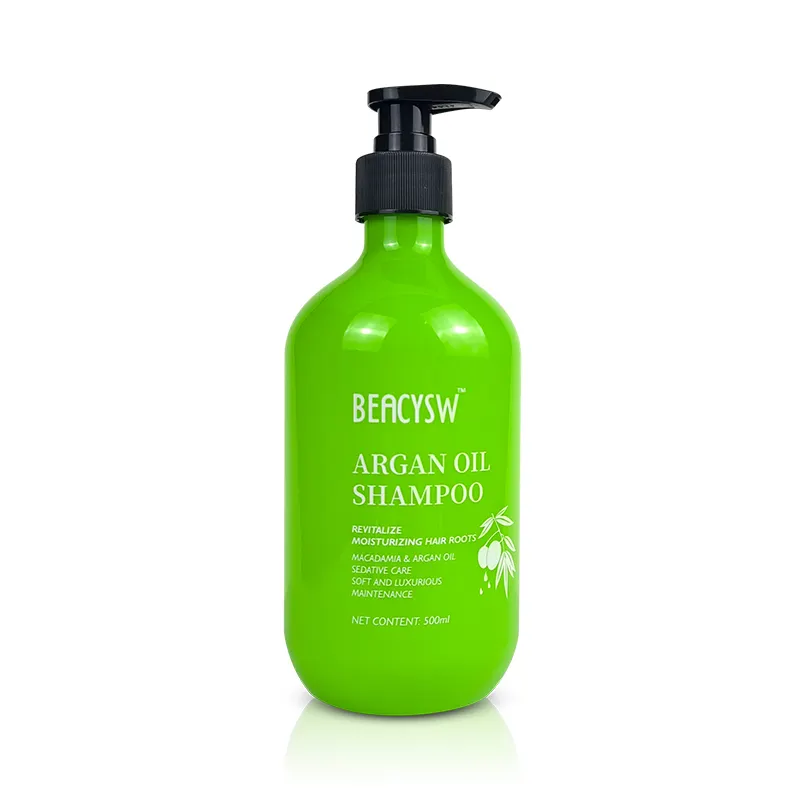 Champú hidratante y voluminizador de aceite de argán sin sulfato para todo tipo de cabello teñido, cuidado del cabello antienvejecimiento