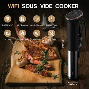 Cuisinière Sous Vide, WI-FI, 1100W, température précise, Pantalla LED, fonction minuterie, étanche IPX7 - Product Image 6