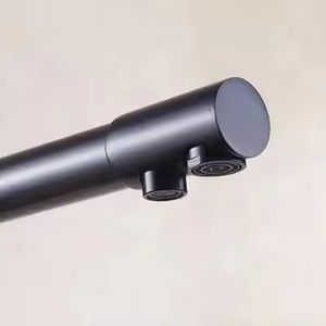 Lujo Matt Black Double Handel Agua fría caliente y filtro de agua 3 en 1 <span class=keywords><strong>Grifo</strong></span> de cocina con sistema de ósmosis <span class=keywords><strong>Grifo</strong></span> Mezclador - Product Image 4