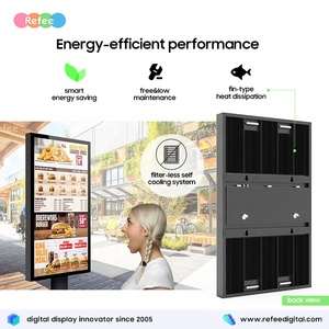 High Brightness Outdoor Digital Advertising Display Screen Thin Smart LCD Monitor <b>TV</b> for Shopping Mall IP65 Android - Product Image 4
