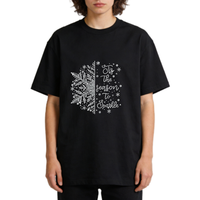 Dernier design flocon de neige, transfert de strass, vinyle thermocollant de haute qualité pour T-shirt, vente en gros