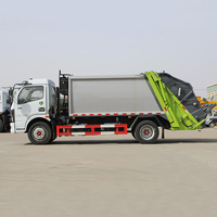 Camion à ordures compacteur hydraulique Dongfeng Dollicar 4x2 manuel diesel 5m3