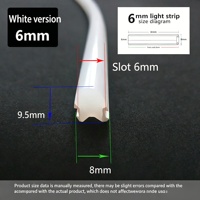 Tube flexible en silicone néon, étanche, vide, pour bande LED 6mm 8mm, fabrication de panneaux personnalisés DIY