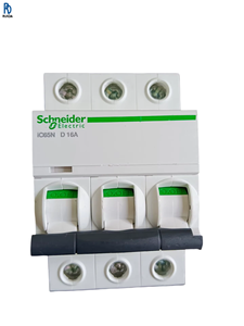 Interruptor de Circuito en Miniatura IC65N 3P D 16A, Interruptor de Sobrecarga, Interruptor de Bajo Voltaje, 3 Polos, 16A, Curva D - Product Image 1