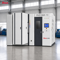 Machine de revêtement PVD AsiaLink avec pompe à moteur et PLC pour panneaux d'ascenseurs, pièces d'escaliers mécaniques, ligne de production de revêtement sous vide automatique