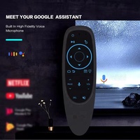 Télécommande vocale intelligente G10S PRO BT Air Mouse sans fil 2.4G BT 5.0 avec gyroscope et code roulant pour boîtier TV