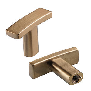 T-<span class=keywords><strong>5</strong></span> عبوة شامبانيا ذهبية تسحب خزانة مطبخ بفتحة واحدة مقابض درج قوس سحب لدرج تسريحة الحمام - Product Image 2