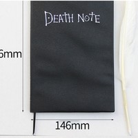 Ensemble de carnet d'animation créatif avec stylo plume et collier, coffret cadeau trois pièces, couverture en PU