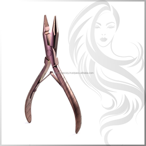 Alicates de microperlas para extensiones de cabello de alta calidad, herramientas de estilismo, herramienta de prensado de microperlas de acero inoxidable para extensiones de grado de salón - Product Image 1