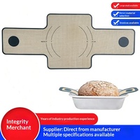 Tapis de cuisson rectangulaire confortable pour four hollandais 64*27CM, avec double poignée, pour pain, qualité alimentaire, autre matériau, modèle S