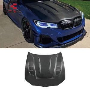 Cubierta de capó delantero de fibra de carbono para <span class=keywords><strong>Bmw</strong></span> 3 Series G20 330I <span class=keywords><strong>M340I</strong></span> 2019 2020 <span class=keywords><strong>2021</strong></span> 2022 2023 capó de coche - Product Image 1