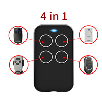 Télécommande multifonctionnelle quatre touches YET2128 pour porte de garage, code d'apprentissage, multicolore, 433/315Mhz, pour maison intelligente