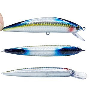 Leurre Minnow coulant ABS 37,5g, appât dur multicolore pour la pêche en mer/à bord - Product Image 5
