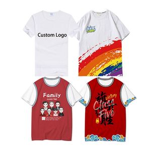 Heat Transfer Full Body Printed Round Neck Men's Special Modal Short Sleeved T-Shirt Advertising Cultural Custom T Shirt - Product Image 1