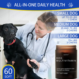 Nuevo Diseño, Apoyo para una Piel Más Sana, Digestión, Salud del Corazón, Mejora <span class=keywords><strong>la</strong></span> Digestión, Multivitaminas Masticables Blandas para Perros, para <span class=keywords><strong>la</strong></span> Salud de las Articulaciones - Product Image 4