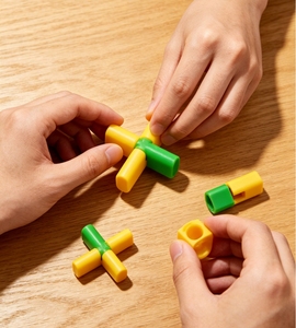 Casse-tête en plastique à verrouillage croisé, jouet de réflexion pour débutants, idéal pour les jeux interactifs, les fêtes et les spectacles sur scène - Product Image 5