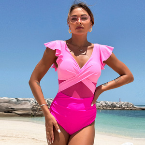 Floral à volants <span class=keywords><strong>grossesse</strong></span> <span class=keywords><strong>maillot</strong></span> <span class=keywords><strong>de</strong></span> <span class=keywords><strong>bain</strong></span> Offre Spéciale femmes hors épaule une pièce <span class=keywords><strong>maillot</strong></span> <span class=keywords><strong>de</strong></span> <span class=keywords><strong>bain</strong></span> taille haute soutien-gorge push-up - Product Image 3