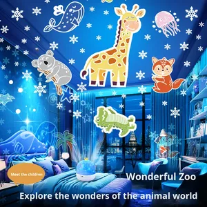 Youkela 빛나는 장난감 스타 프로젝션 램프 사랑스러운 크라운 디자인 LED 라이트 별이 빛나는 하늘 효과 디밍이 가능한 야간 조명 어린이 선물 - Product Image 2