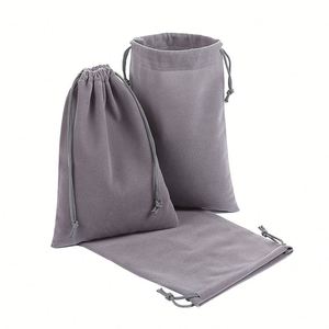Bolsa de Embalaje para Joyería y Maquillaje de 13x18 cm, Disponible en Stock, Se Acepta Logotipo Personalizado, con Doble Cordón - Product Image 2