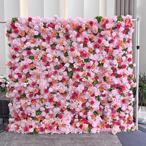 No Maintenance Required <b>Artificial</b> Floral Wall Wedding Ceremony Event Photo Booth Backdrop Decor - Product Image 1