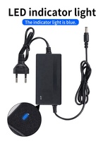 Adaptateur secteur 12V à sortie unique AC DC Stable double câble 24V 1.5A/2A/3A/4A pour caméra à bande lumineuse LED 12V 3A adaptateur secteur