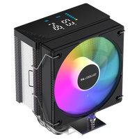 COOLLEO B40S DIG ARGB Affichage numérique Refroidisseur de processeur de 14e génération Core I3-i7 Refroidisseur d'air pour processeur Gaming LGA115X/1200/1700/1851 AMD