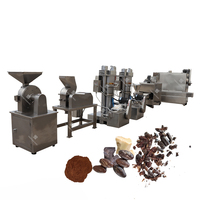 Ligne de production de beurre de fèves de cacao électrique, équipement de broyage de pâte de cacao, fabricant de machines de transformation des fèves de cacao